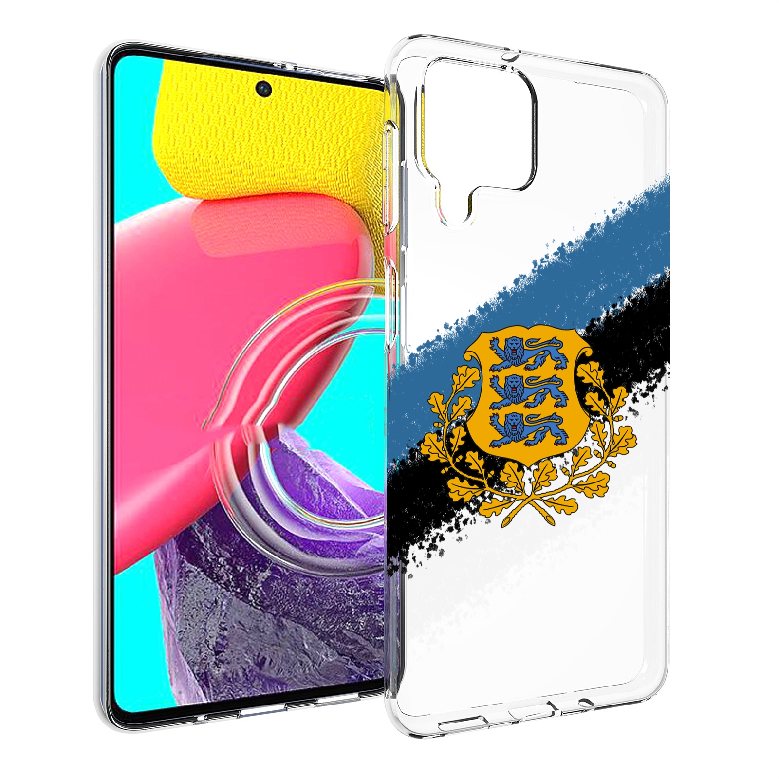 

Чехол MyPads герб флаг эстонии-2 для Samsung Galaxy M53 (SM-M536), Прозрачный, Tocco