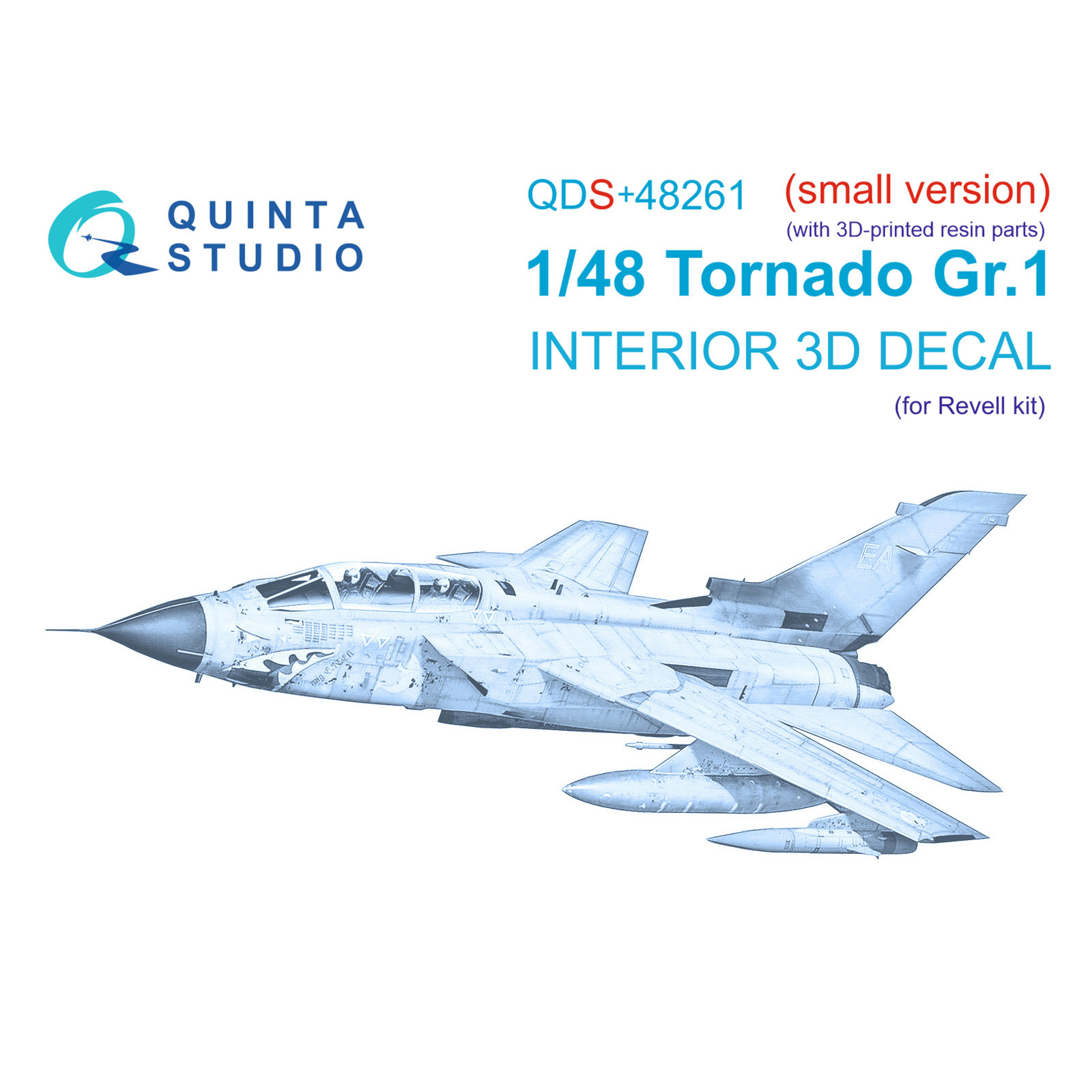 

3D Декаль Quinta Studio 1/48 интерьера кабины Tornado GR 1 Revell QDS+48261, Цветной