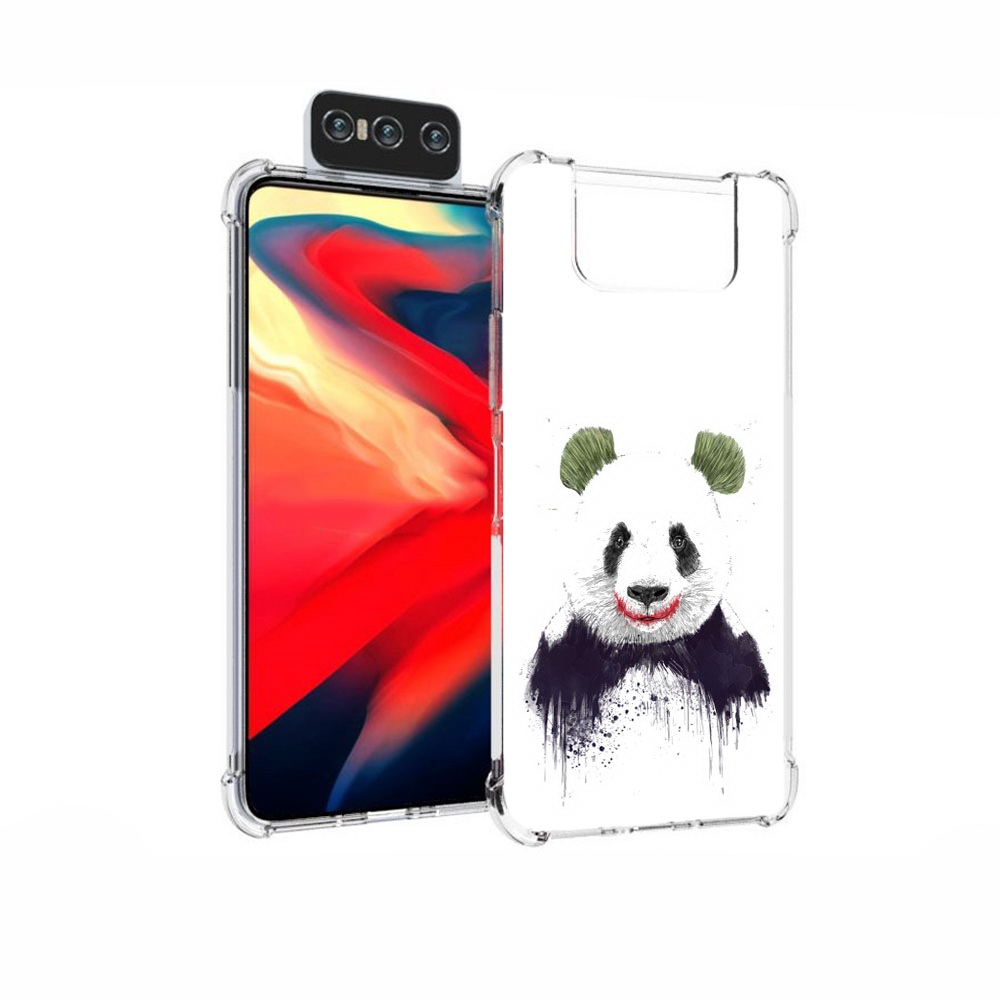 

Чехол MyPads Tocco для Asus Zenfone 7 (ZS670KS) панда джокер, Прозрачный, Tocco