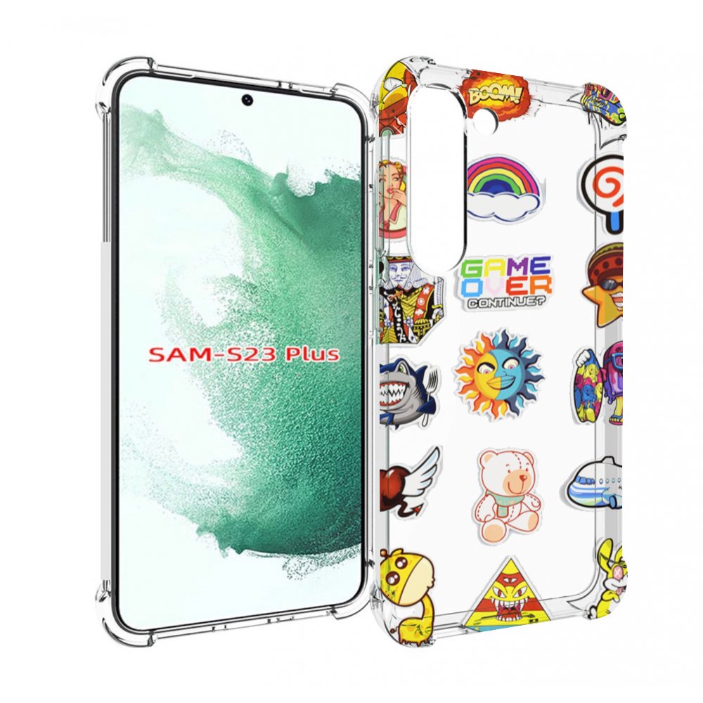 

Чехол MyPads Стикеры для Samsung Galaxy S23 Plus +, Прозрачный, Tocco