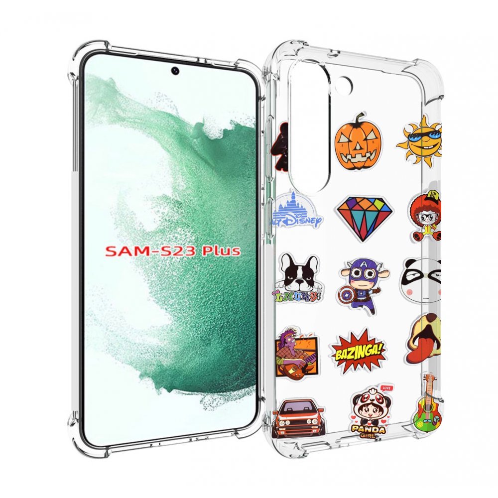 

Чехол MyPads Стикеры-2 для Samsung Galaxy S23 Plus +, Прозрачный, Tocco