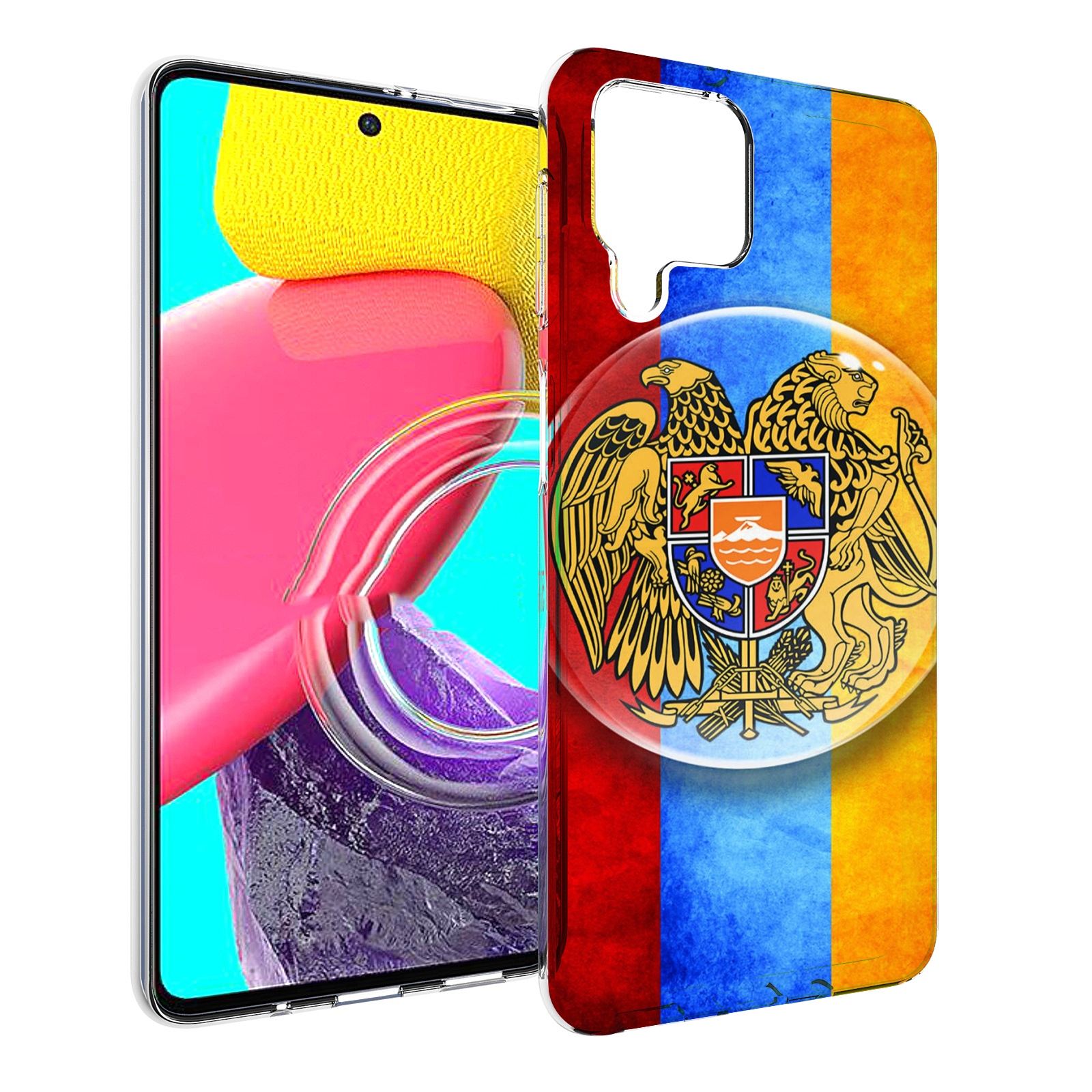 Чехол MyPads герб флаг армении для Samsung Galaxy M53 (SM-M536)