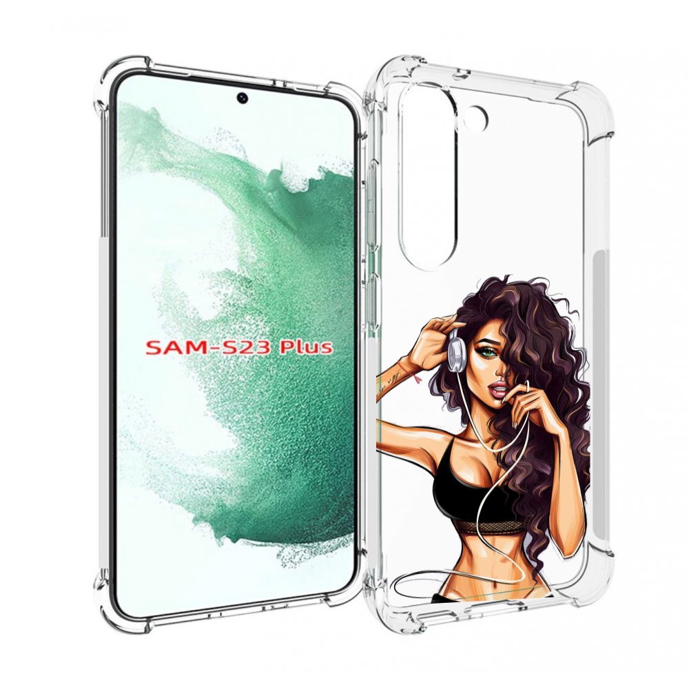 

Чехол MyPads Спортивная-девушка женский для Samsung Galaxy S23 Plus +, Прозрачный, Tocco