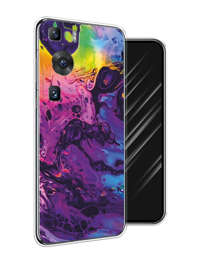 

Чехол Awog на Huawei P60/P60 Pro "ACID fluid", Бордовый, 6121150-1