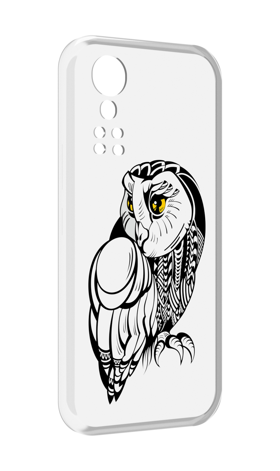 Чехол MyPads сова-красотка для ZTE Axon 30 5G / Axon 30S