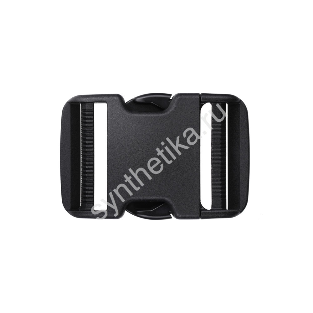 Фастекс усиленный регулировка с двух сторон 50 мм цв. черный