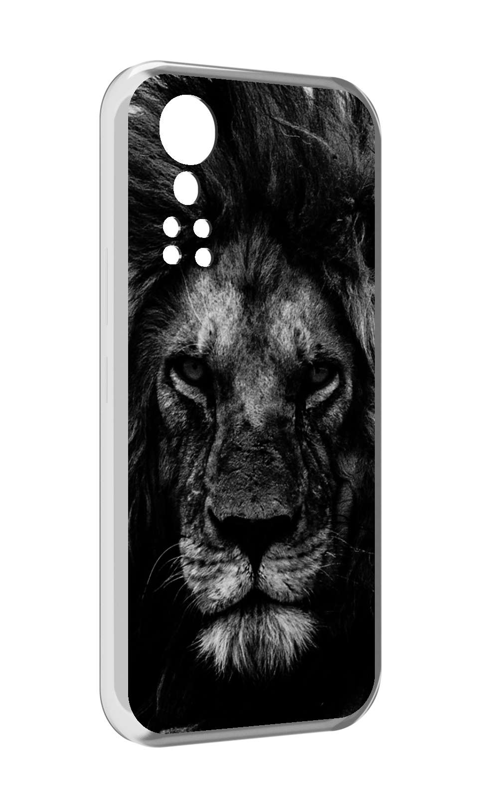 Чехол MyPads смуглый лев мужской для ZTE Axon 30 5G / Axon 30S