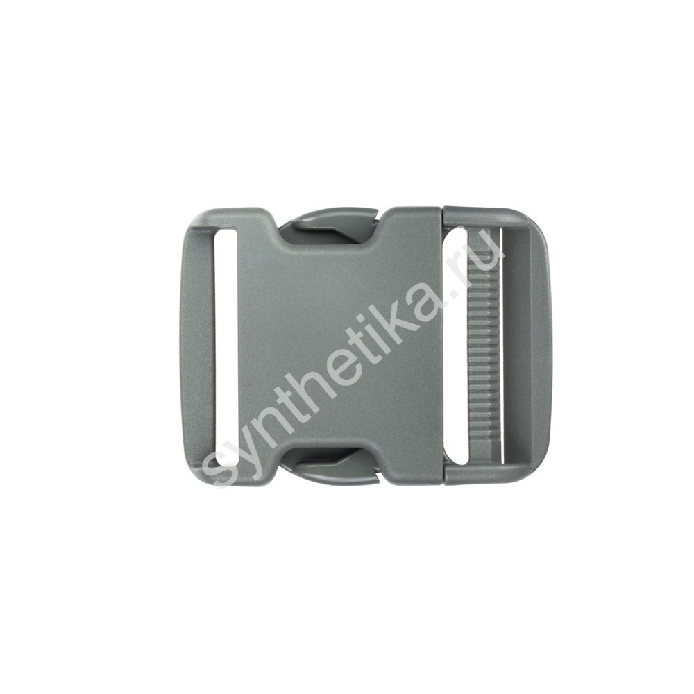 Пряжка фастекс усиленная регулировка с одной стороны 38 мм цв. foliage green серо-зеленый