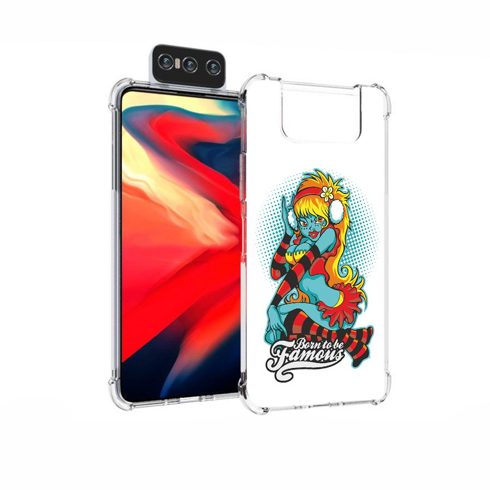 

Чехол MyPads Tocco для Asus Zenfone 7 (ZS670KS) нарисованная девушка в наушниках, Прозрачный, Tocco