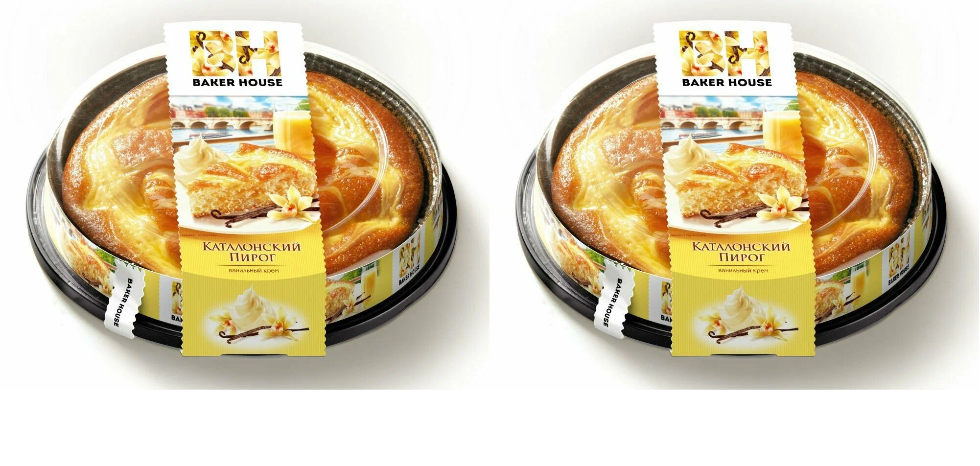 

Каталонский пирог Kovis Ванильный крем, 400 г х 2 шт