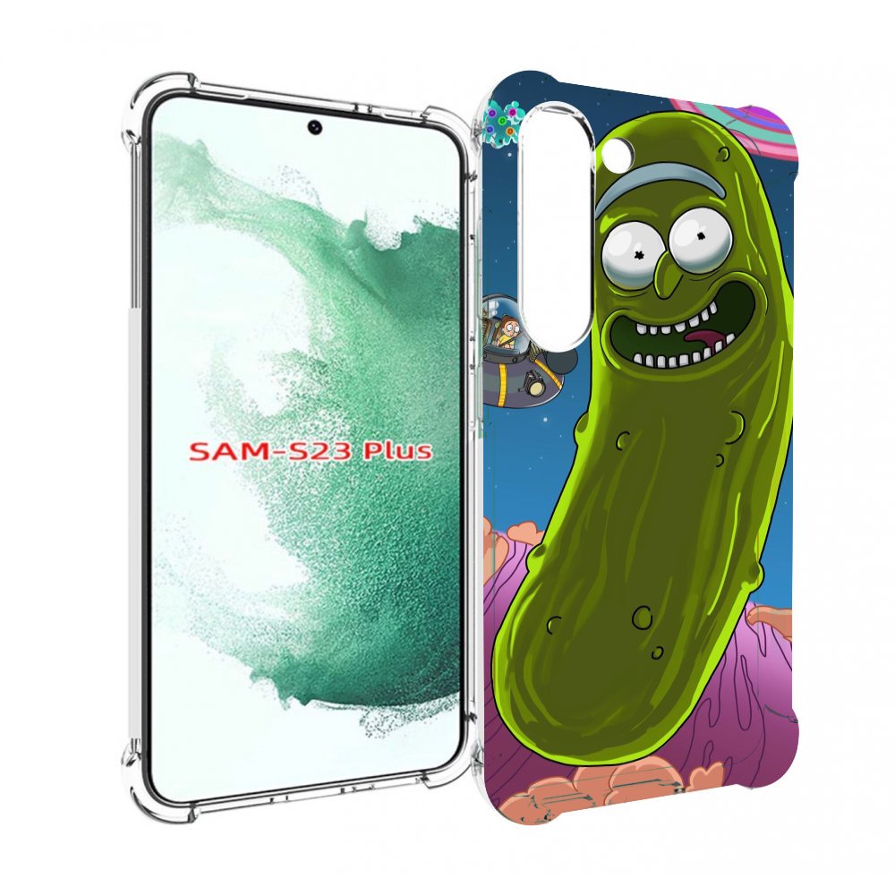 Чехол MyPads Рик огурец для Samsung Galaxy S23 Plus +