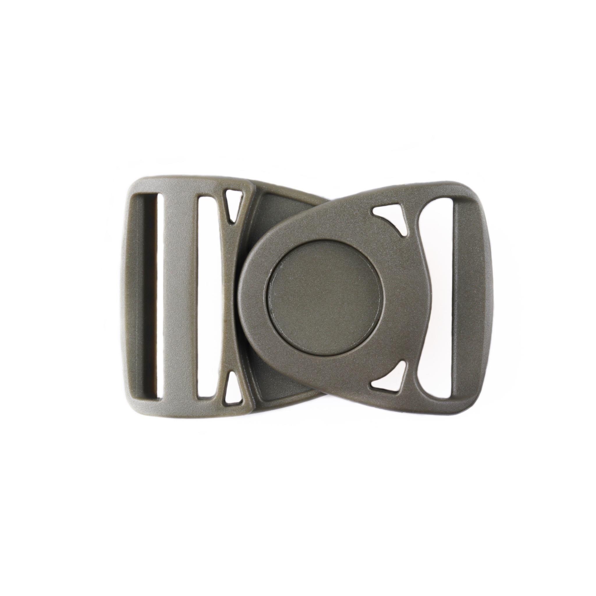 Пряжка фастекс поворотная с кнопкой регулировка с одной стороны 25 мм цв. olive drab green
