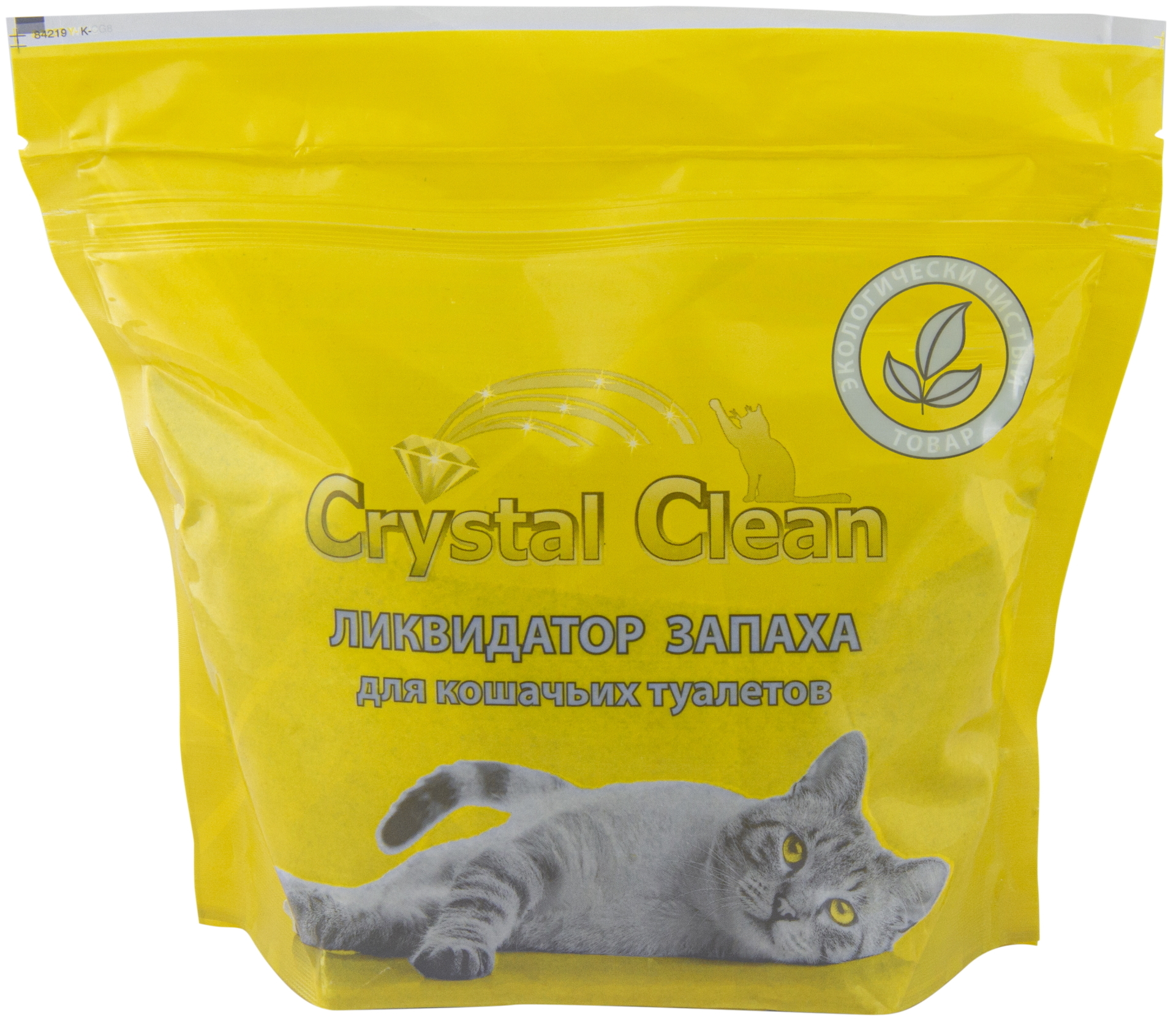 Ликвидатор запаха для кошачьих туалетов Crystal Clean, 1 кг