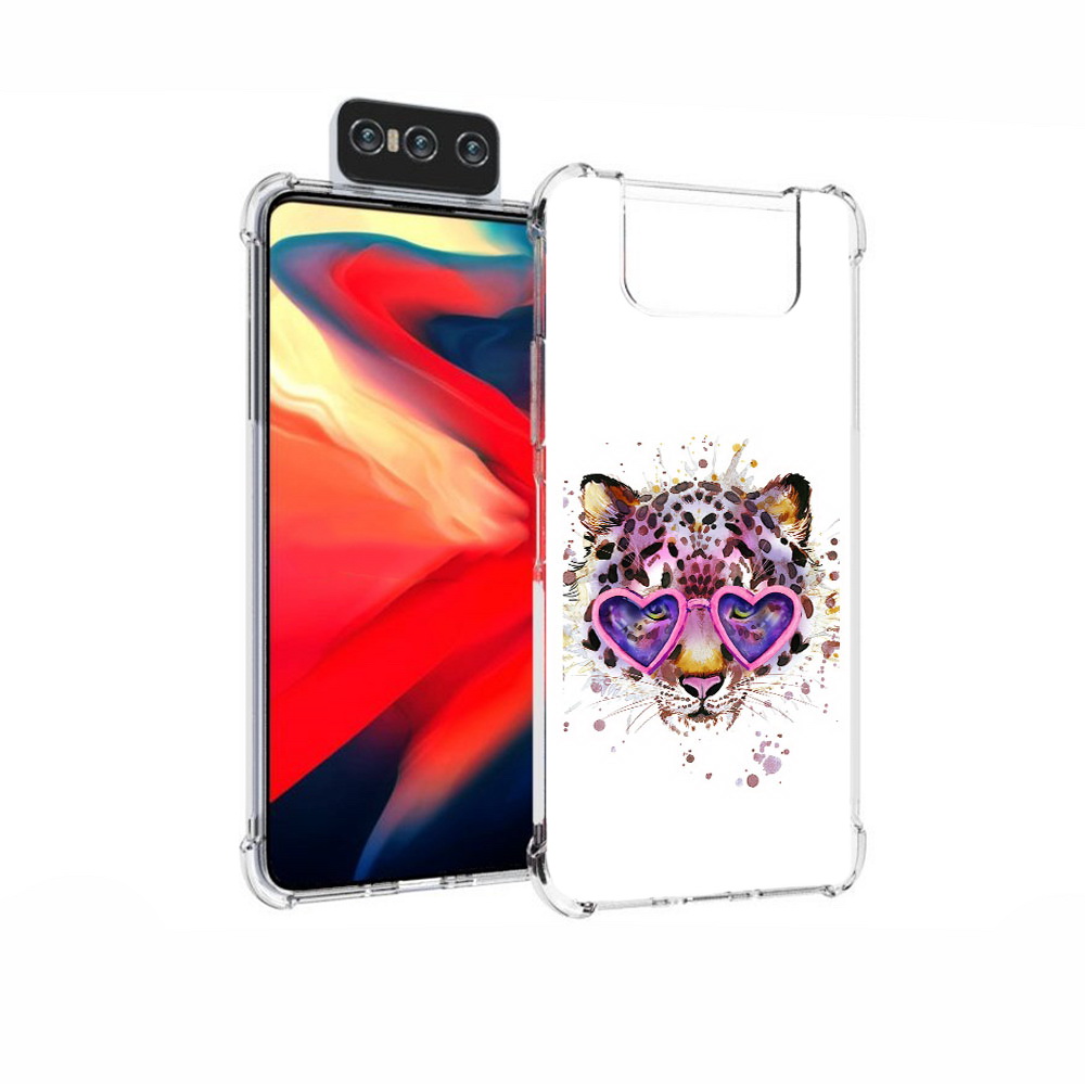 

Чехол MyPads Tocco для Asus Zenfone 7 (ZS670KS) модный леопард, Прозрачный, Tocco