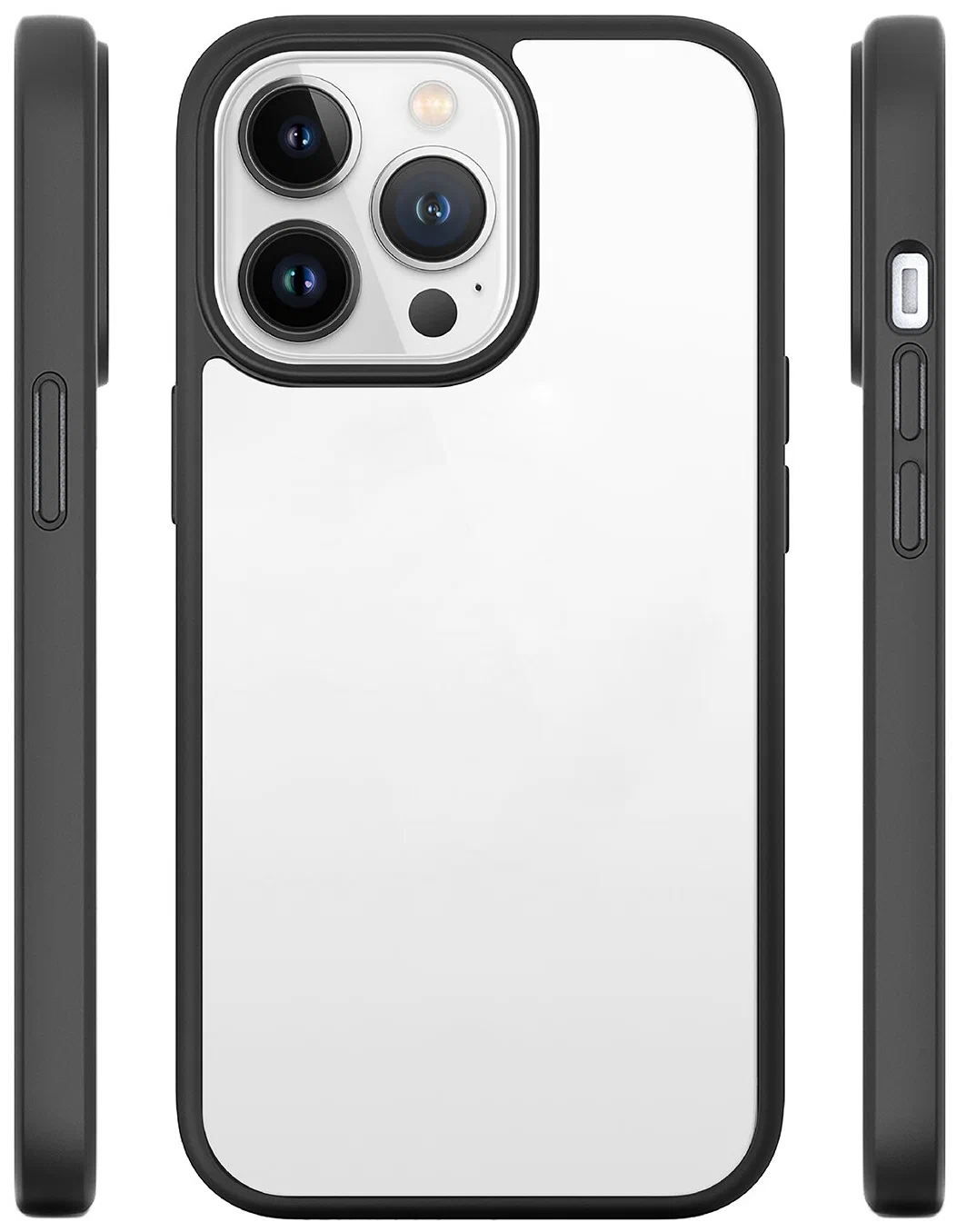 

Чехол-накладка CRYSTAL Sand для Apple iPhone 13 Pro прозрачно-черный (Черный)