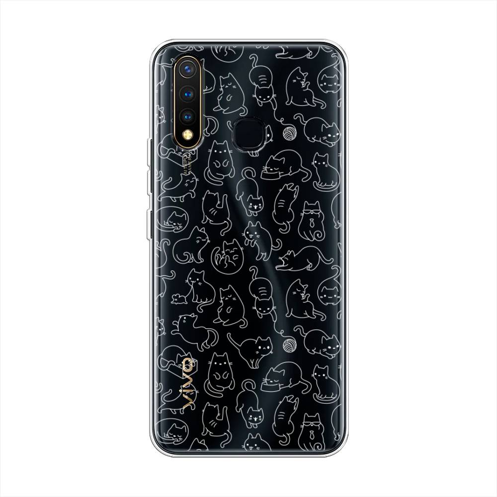 

Чехол Awog на Vivo Y19 "Шкодливые котики", Разноцветный, 261950-2