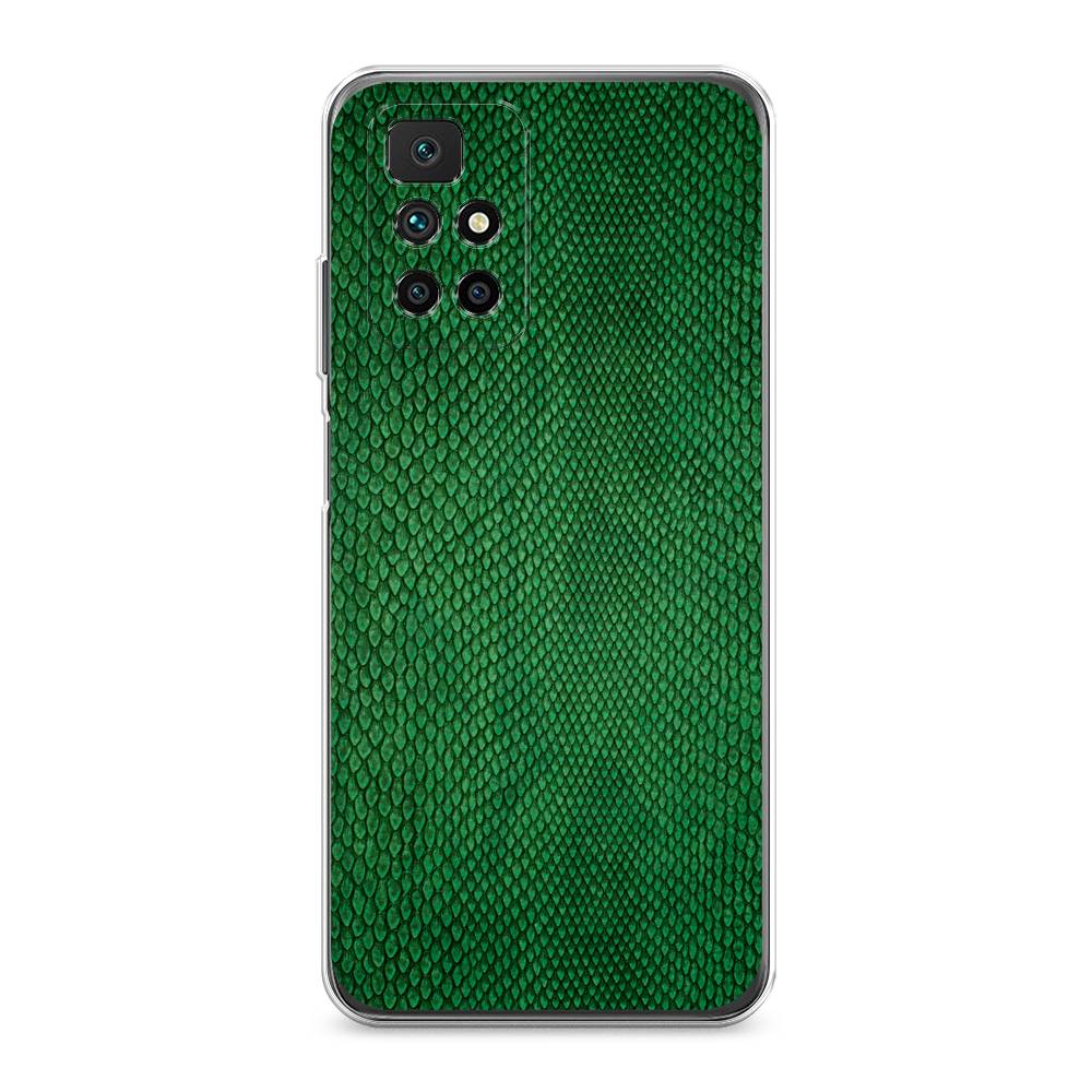

Чехол Awog на Xiaomi Redmi 10 "Изумрудная змея", Разноцветный, 311350-3