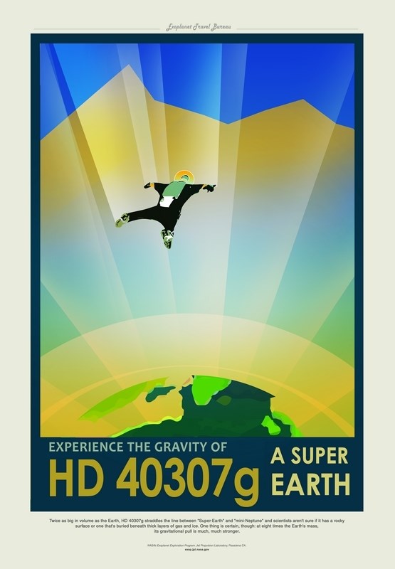 

Постер НАСА Космические путешествия Супер Земля (NASA Space Travel Posters, hd4037g) A4