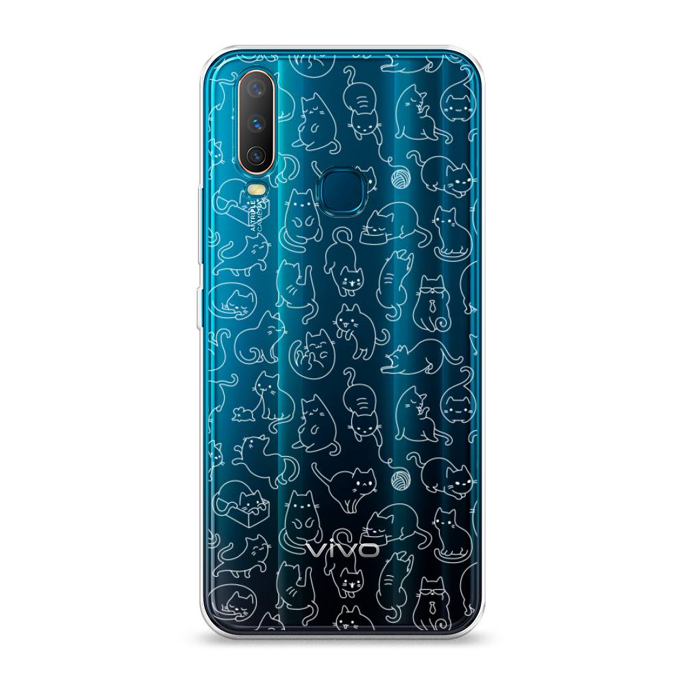 

Чехол Awog на Vivo Y12/Y17 "Шкодливые котики", Разноцветный, 261850-2