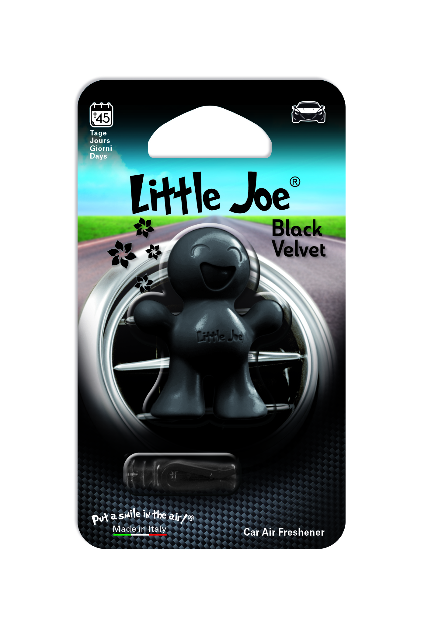 Ароматизатор Little Joe, 3D фигурка, в дефлектор, полимерный, аромат Черный бархат