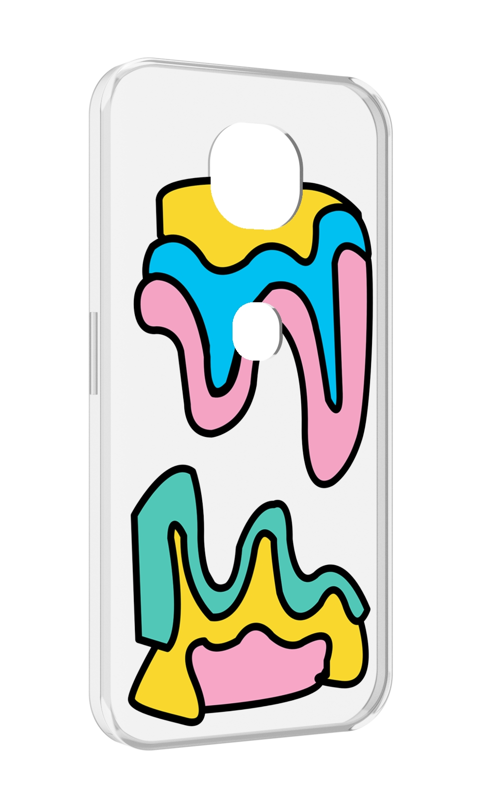 Чехол MyPads вытекающая-абстракция для Motorola Moto G5S (XT1799-2)