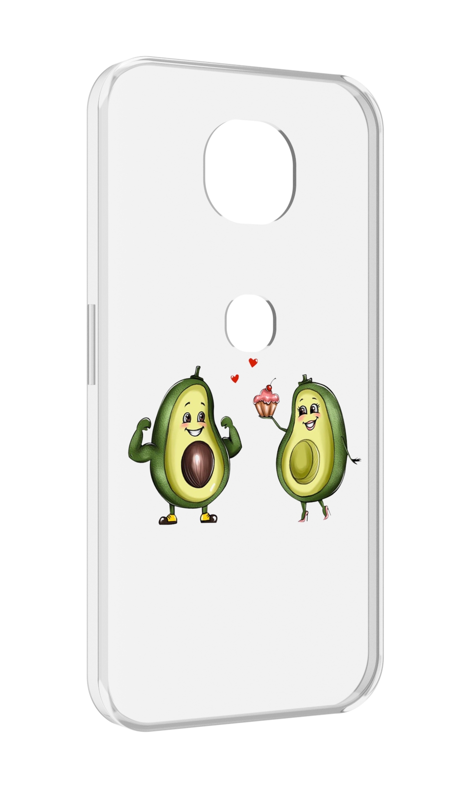 

Чехол MyPads влюбленные-авокадо для Motorola Moto G5S (XT1799-2), Прозрачный, Tocco