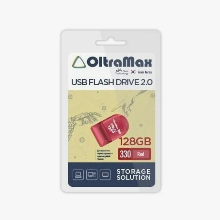 

Флеш-накопитель Oltramax OM-128GB-330-Red, OM-128GB-330-Red