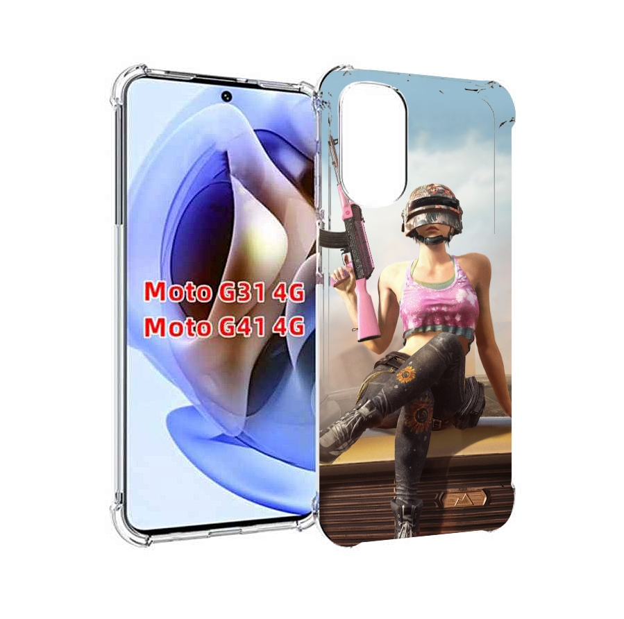 

Чехол MyPads девушка из PUBG для Motorola Moto G31 4G / G41 4G, Прозрачный, Tocco
