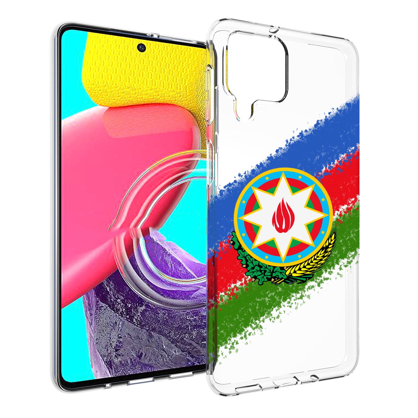 

Чехол MyPads герб флаг Азербайджана для Samsung Galaxy M53 (SM-M536), Прозрачный, Tocco