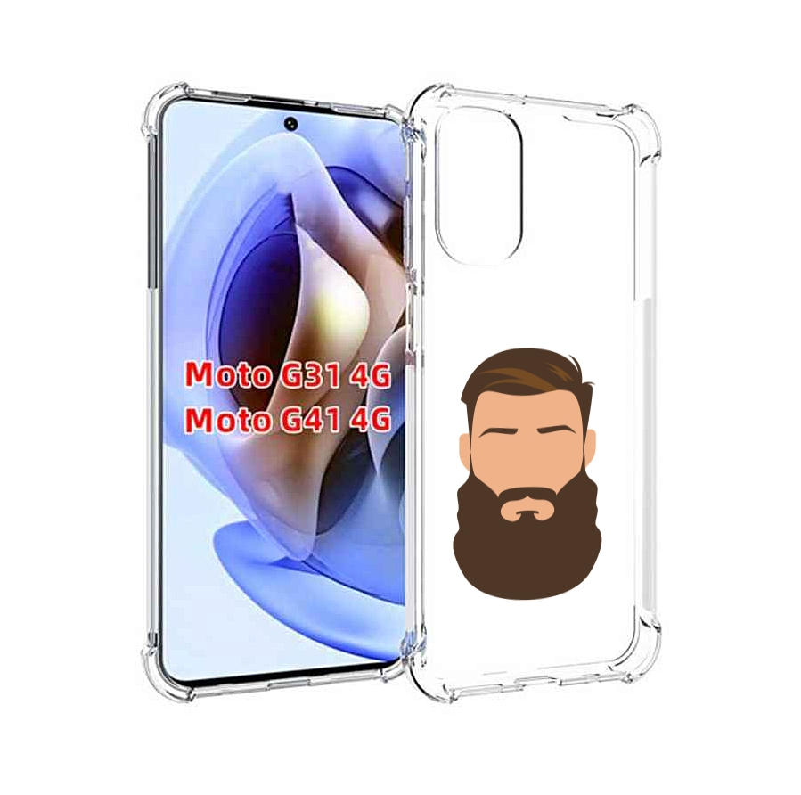 

Чехол MyPads густая-борода для Motorola Moto G31 4G / G41 4G, Прозрачный, Tocco