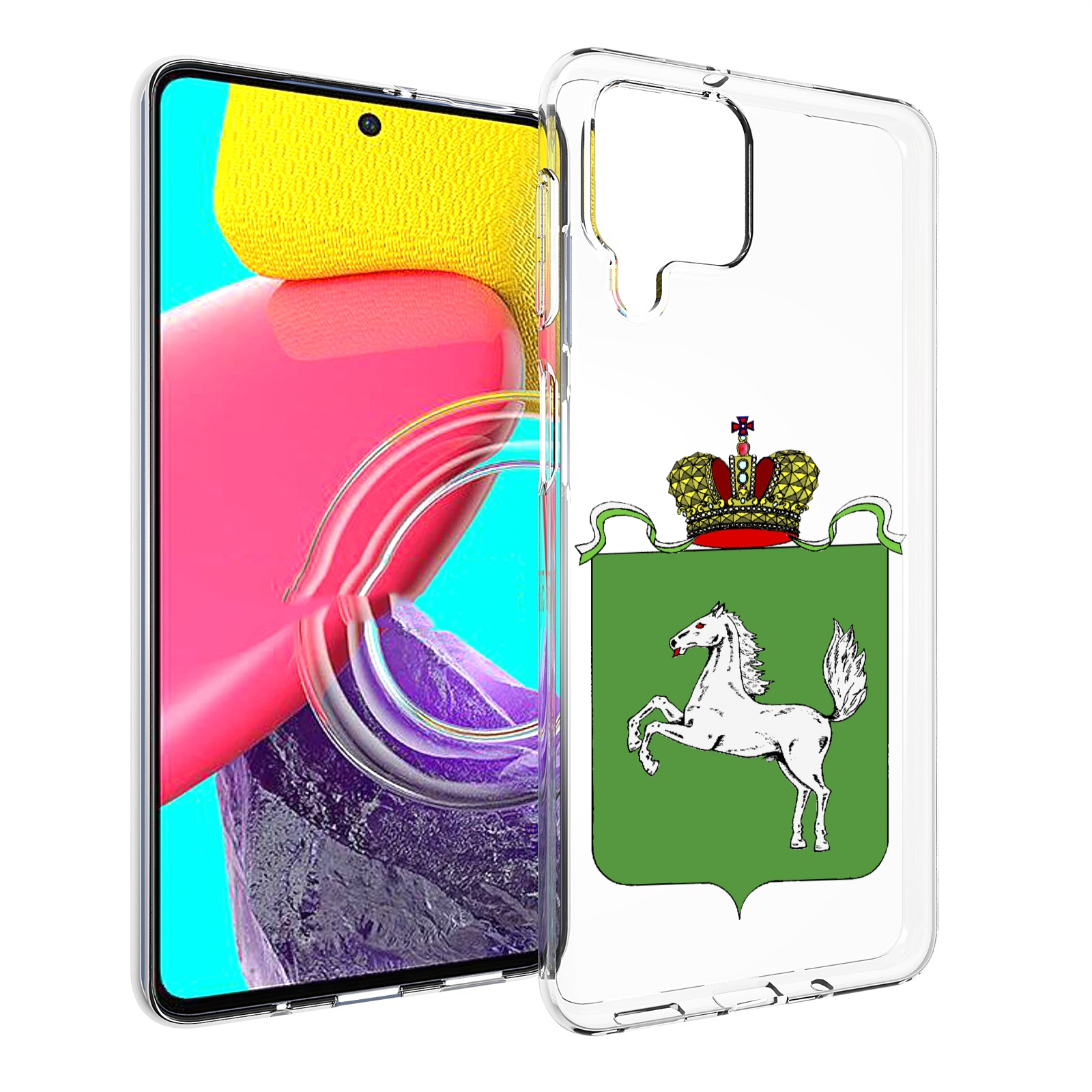 

Чехол MyPads герб томская область для Samsung Galaxy M53 (SM-M536), Прозрачный, Tocco