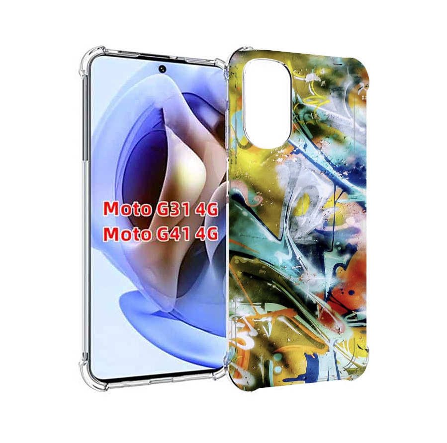 

Чехол MyPads граффити-хаос для Motorola Moto G31 4G / G41 4G, Прозрачный, Tocco