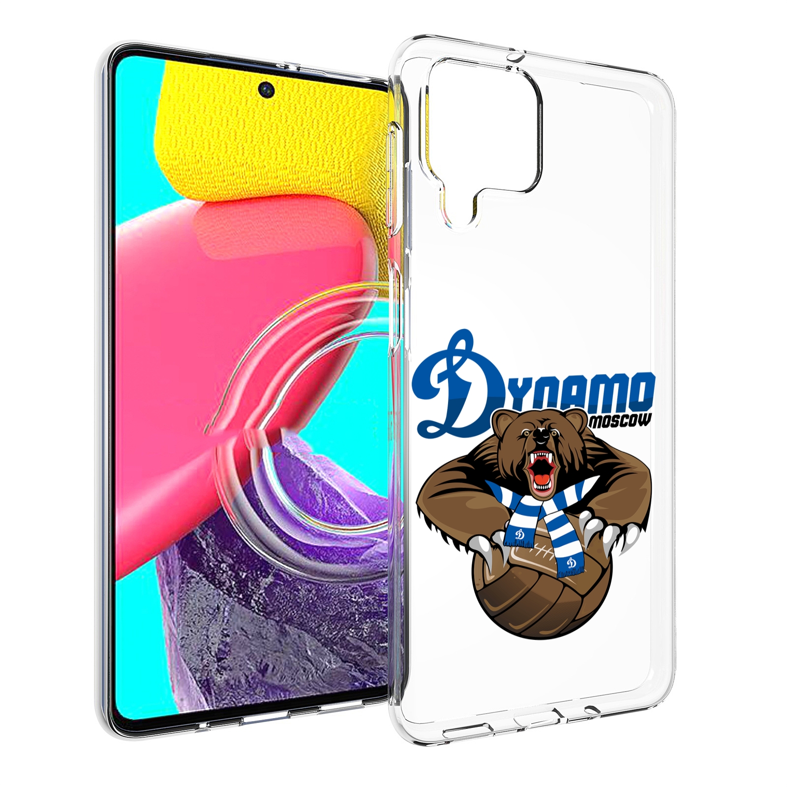 

Чехол MyPads ФК Динамо медведь для Samsung Galaxy M53 (SM-M536), Прозрачный, Tocco
