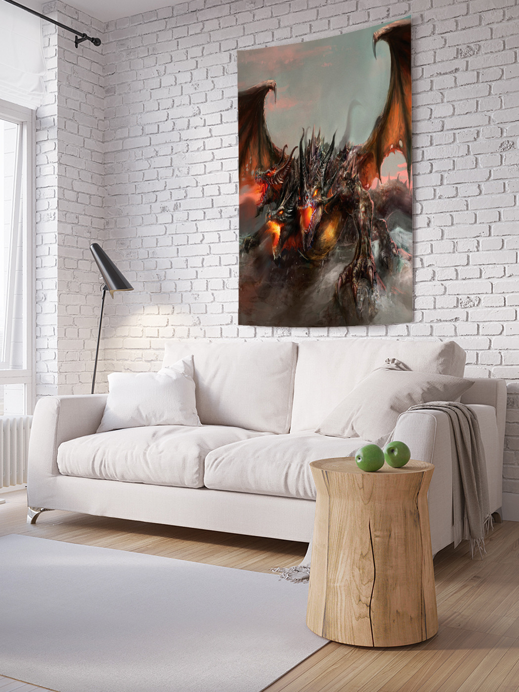 

Вертикальное фотопанно на стену JoyArty Ужасный дракон 150x200 см, Ужасный дракон