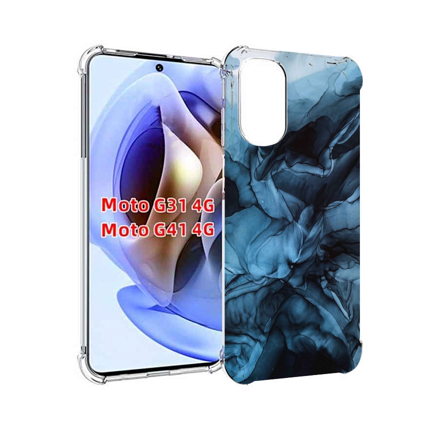 

Чехол MyPads голубой дымок для Motorola Moto G31 4G / G41 4G, Прозрачный, Tocco