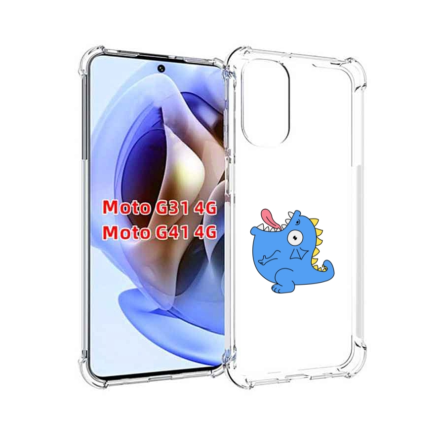 

Чехол MyPads голубая-рыбка для Motorola Moto G31 4G / G41 4G, Прозрачный, Tocco