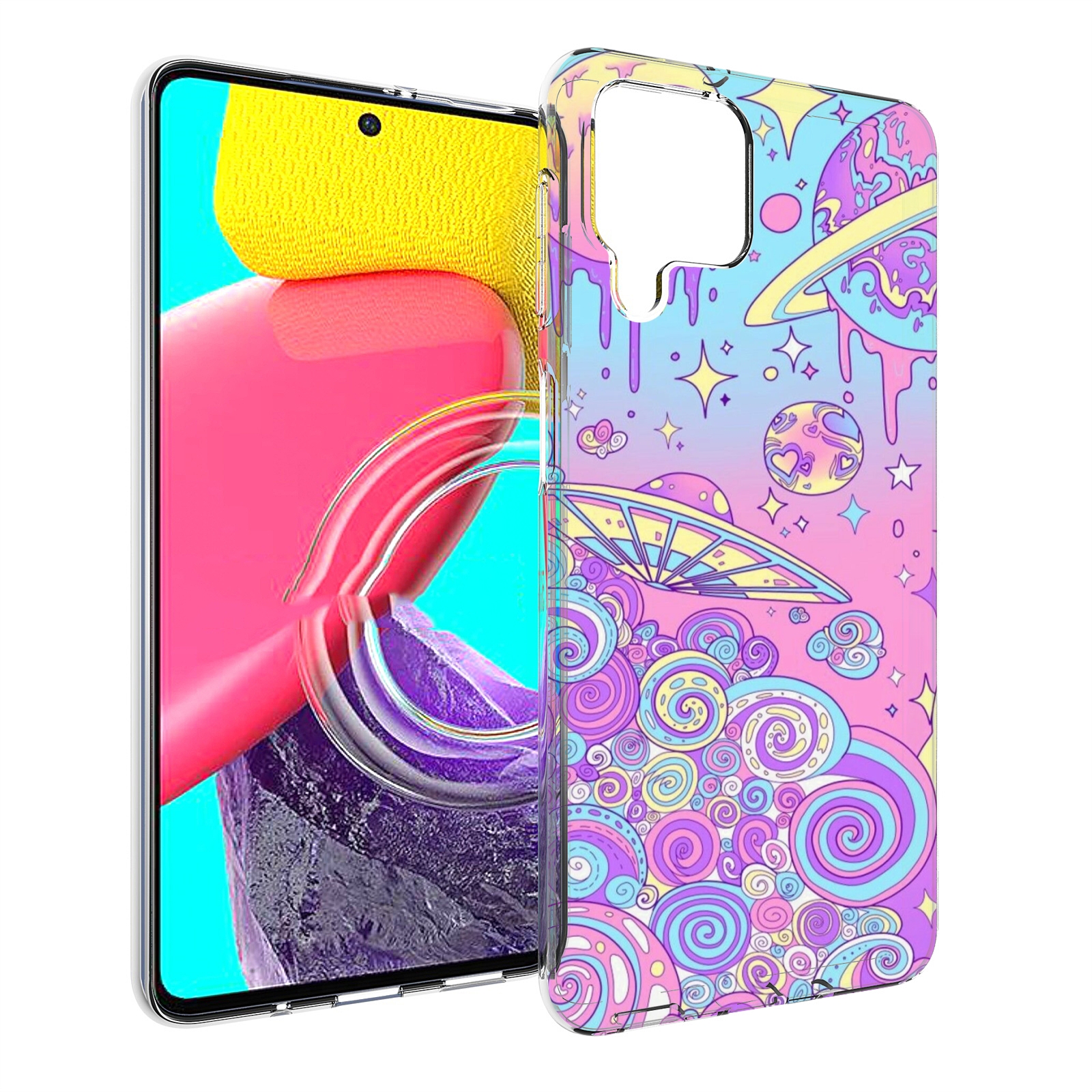

Чехол MyPads ванильные планеты для Samsung Galaxy M53 (SM-M536), Прозрачный, Tocco