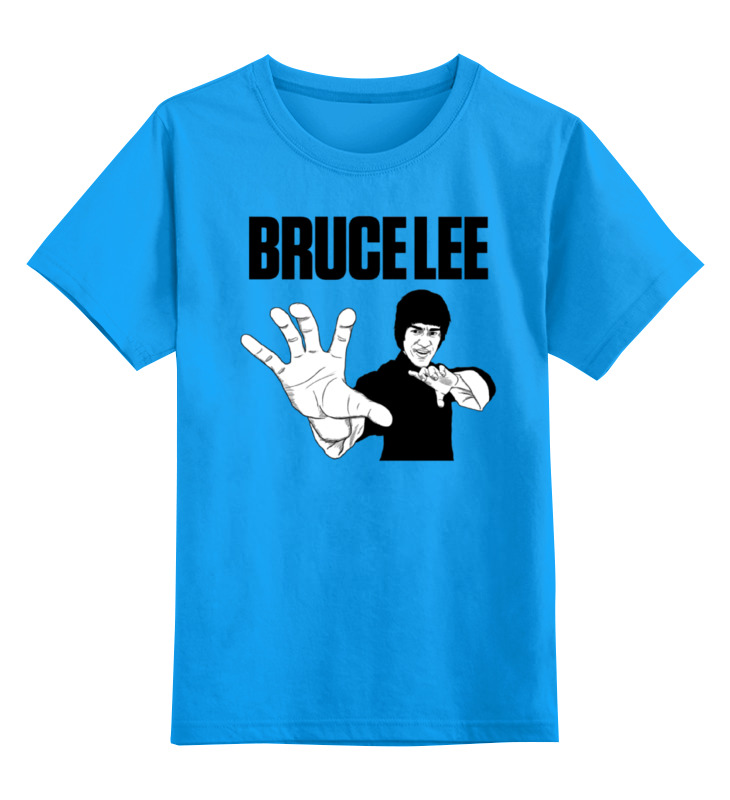 

Детская футболка Printio Bruce lee цв.голубой р.116, 0000000762518