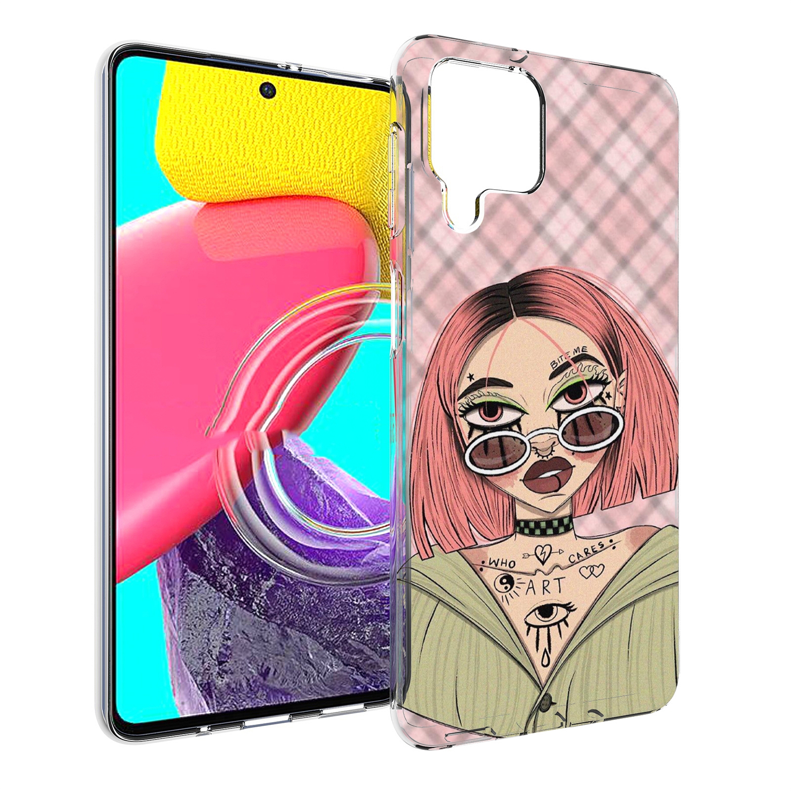 

Чехол MyPads бунтарка-девочка для Samsung Galaxy M53 (SM-M536), Прозрачный, Tocco