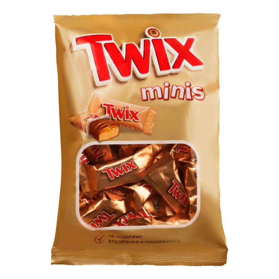 Шоколадный батончик Twix Minis 184 г