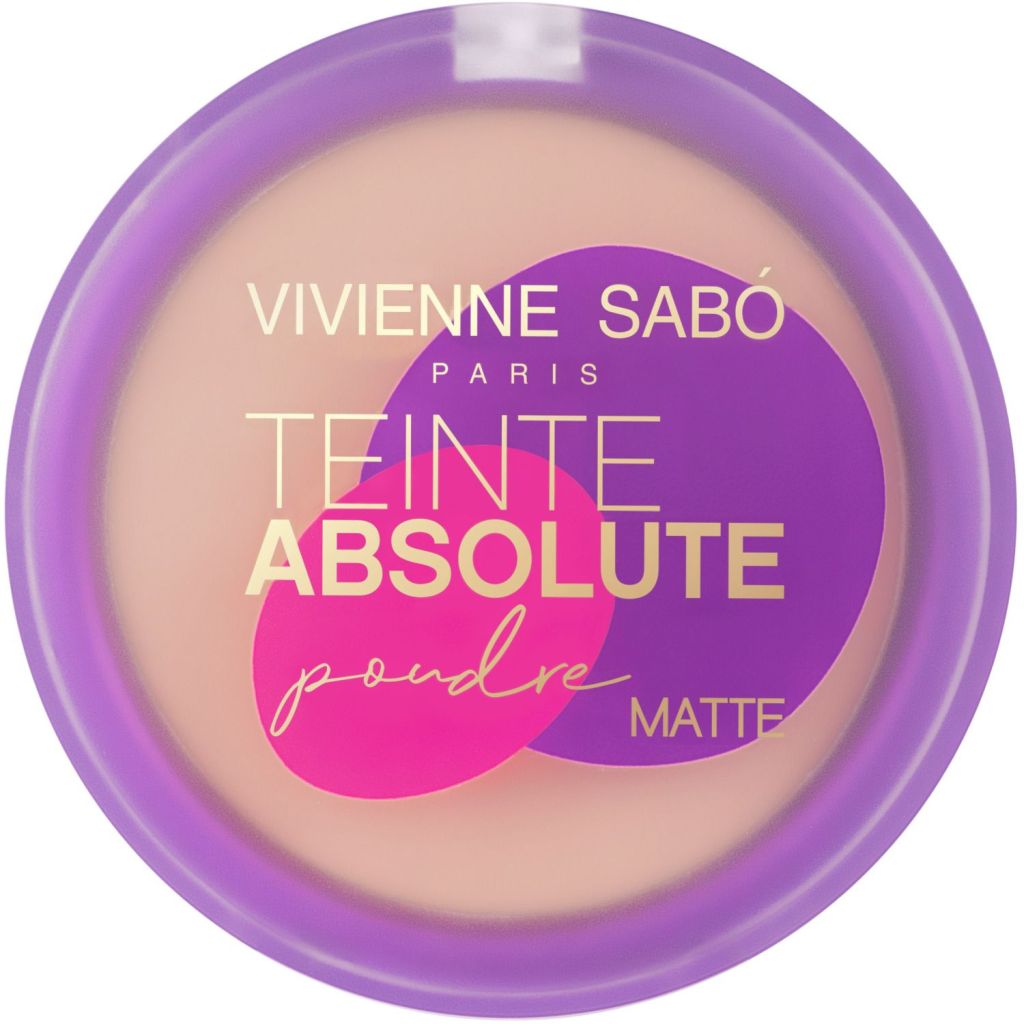 Пудра для лица Vivienne Sabo Teinte Absolute Matte компактная, матирующая, №04, 6 г