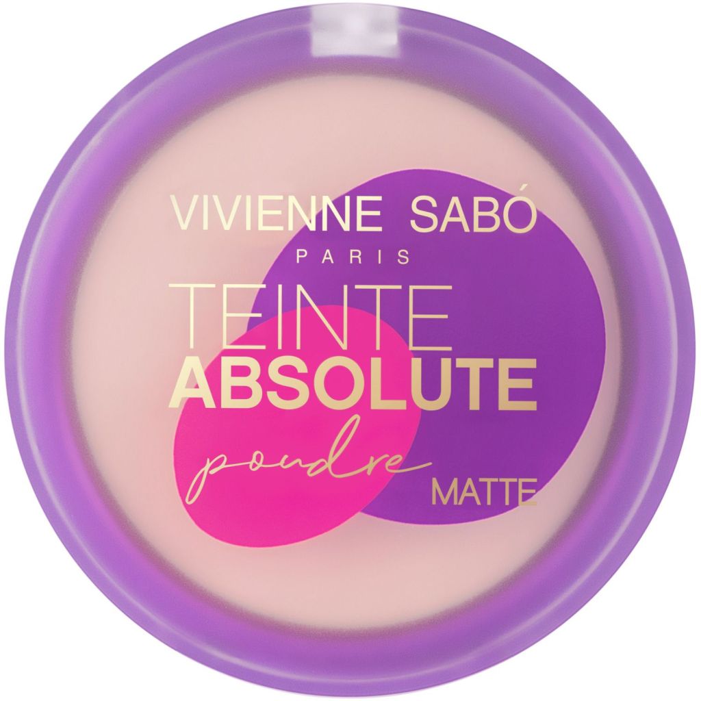 Пудра для лица Vivienne Sabo Teinte Absolute Matte компактная, матирующая, №02, 6 г
