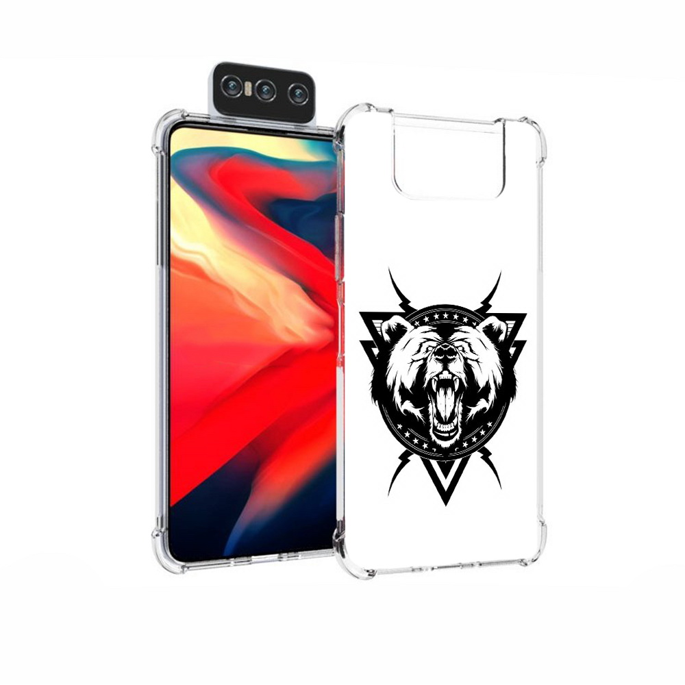 

Чехол MyPads Tocco для Asus Zenfone 7 (ZS670KS) медведь в треугольнике, Прозрачный, Tocco