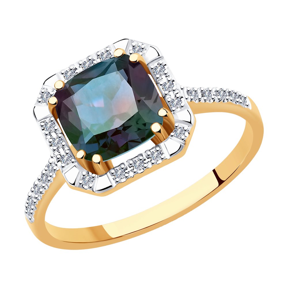

Кольцо из красного золота с бриллиантом р. 17,5 SOKOLOV Diamonds 6014159, 6014159