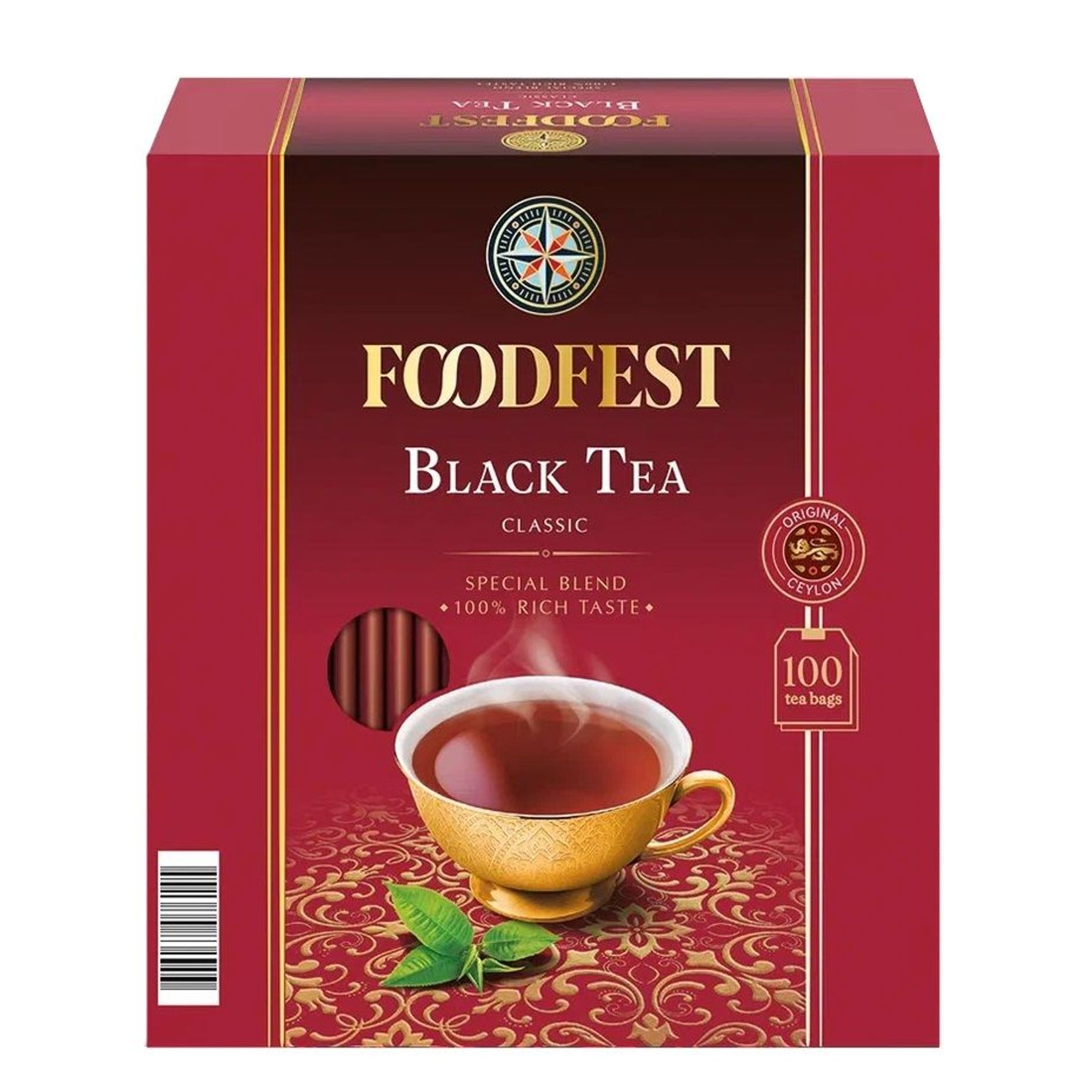 Чай черный Foodfest Black tea Classic в пакетиках 2 г х 100 шт