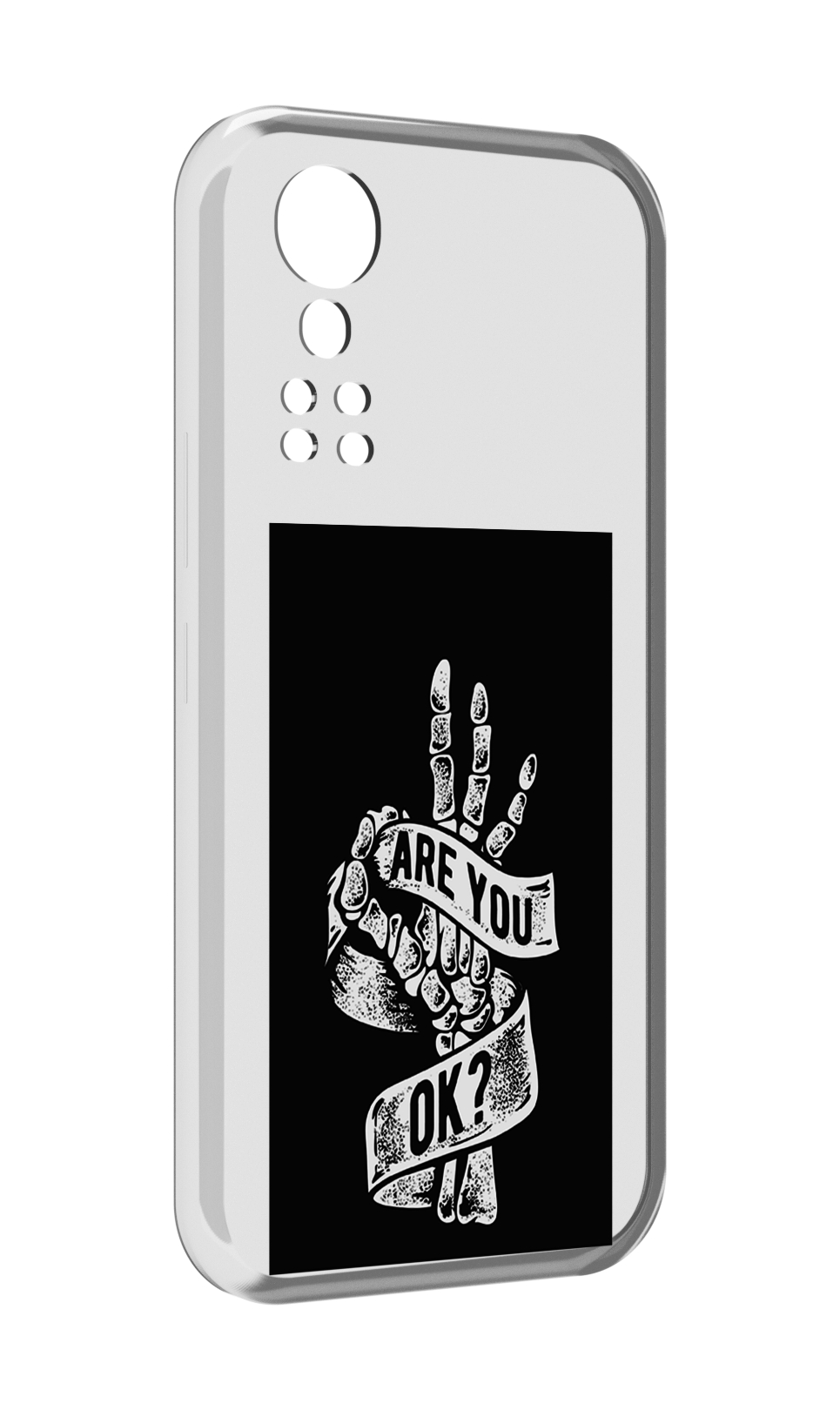 Чехол MyPads рука-скелета для ZTE Axon 30 5G / Axon 30S