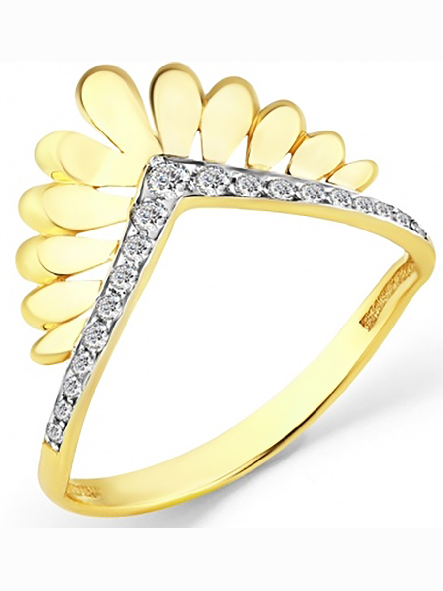 

Кольцо из жёлтого золота с 19 фианитами р. 17 Master Brilliant 1000333, 1000333