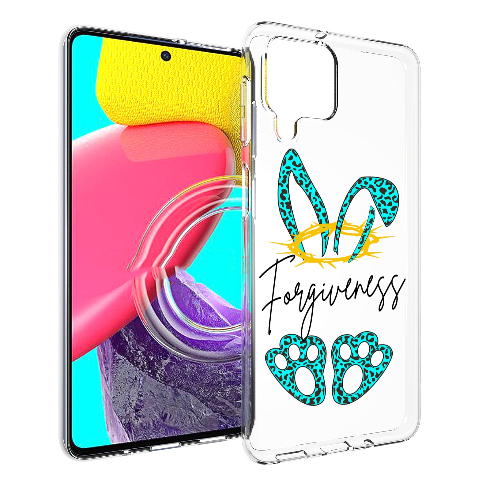 

Чехол MyPads бирюзовое лапки и ушки женский для Samsung Galaxy M53 (SM-M536), Прозрачный, Tocco