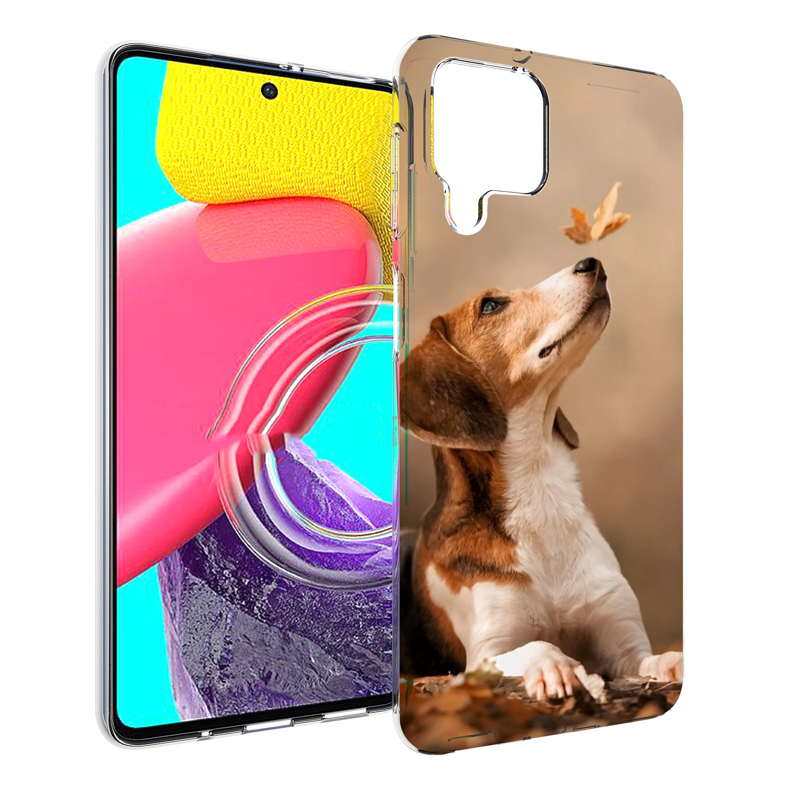 

Чехол MyPads бигль-собака для Samsung Galaxy M53 (SM-M536), Прозрачный, Tocco