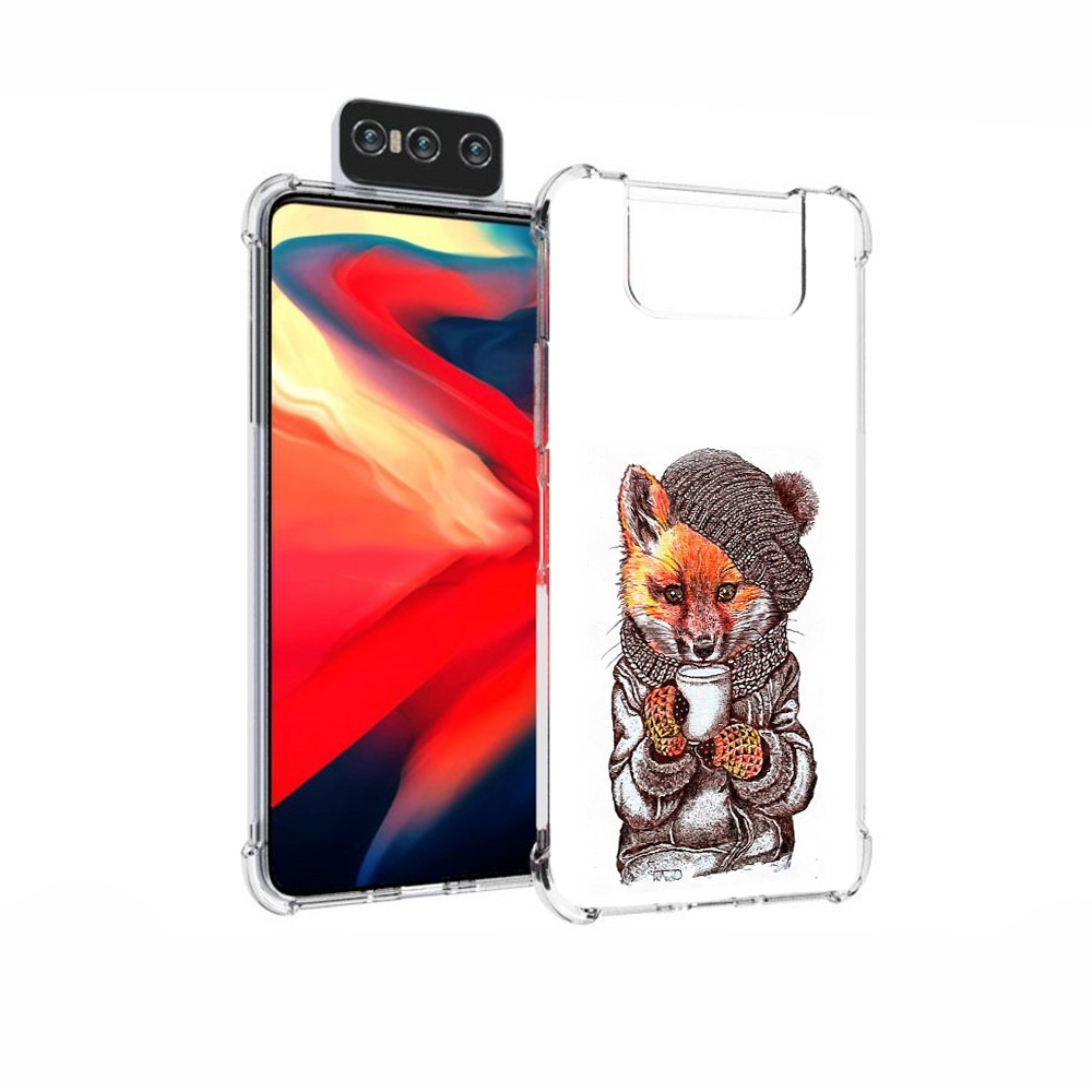 

Чехол MyPads Tocco для Asus Zenfone 7 (ZS670KS) лиса в шапке, Tocco